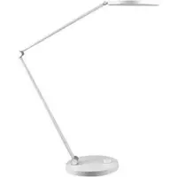Unilux LED-tafellamp OMEGA, 12 W, 1976 lm, 4000 K, dimbaar, in hoogte verstelbaar, kantelbaar, draaibaar, aluminium/kunststof, wit