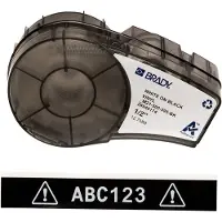 Brady M21-500-595-BK Etiket Wit op zwart