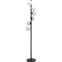 Kare Design vloerlamp Scala Balls, zwart, Woon-/ Eetkamer, Glas, Design, vloerlamp
