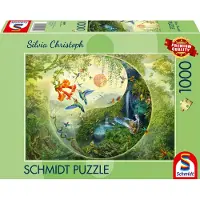 Adlibris - Legpuzzel - Yin & Yang, In het bos van de kolibries - Silvia Christoph - 1000 stukjes - Volwassenen - vanaf 12 jaar