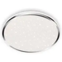 Briloner LED-plafondlamp Acorus, chroom / zilver, Badkamer, Kunststof, Modern, LED plafondlamp