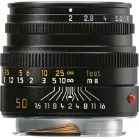 Leica Summicron-M 50mm f/2.0 M-mount objectief Zwart