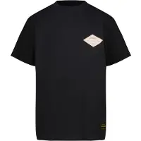 Vingino T-shirt met backprint zwart Jongens Katoen Ronde hals Backprint - maat 176