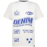 Vingino T-shirt wit Jongens Katoen Ronde hals Printopdruk - maat 152