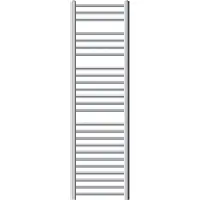 LuxeBath elektrische badkamer radiator Sahara 400 x 1500 mm in chroom, rechte zijaansluiting met 900W verwarmingselement, digitale thermostaat en display. Handdoekradiator, verwarmer en droger in één.