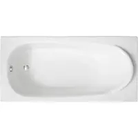 Polimat Badkuip, rechthoekig, 190x80 cm, inclusief badkuipdrager, afvoerkit en poten. GRATIS | Complete set 4-in-1. Originele acryl badkuip met sifon | BADLAND MEDIUM