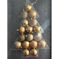 Timstor 17 Kerstballen Goud 5cm onbreekbaar