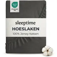 Dreamhouse Hoeslaken - jersey - antraciet - 160/180x200 cm
