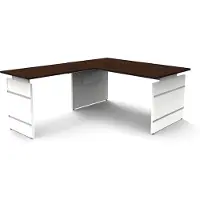 Kerkmann Form 4 Bureau L-vorm Wengé 1.600 (B) x 1.800 (D) x 760 (H) mm