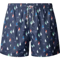 Pepe Jeans Heren Bootjes zwempak marine (L), Blauw, Geel, Strandkleding, Polyester PMB100027