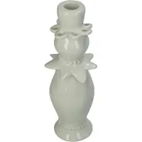HD Collection Kandelaar stoneware Mint 8,6x8,6x24,1cm