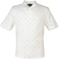 Armani Exchange Heren Bedrukte witte polo (M), Casual, Katoen, Korte mouwen XM000735AF10356F0198