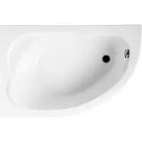 Badland STANDARD hoekbad 130 x 85 cm links wit met styropor ombouw