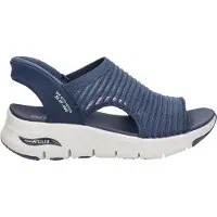 SKECHERS Hands Free Slip-In Arch Fit dames sandaal - Donkerblauw - Maat 39