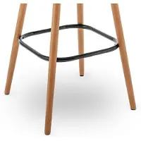 CALICOSY - Lot de 2 chaises de bar marron L51 cm - LOFT