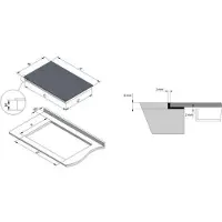 NOVY 1767 Power inductie 4 zones 100 cm facet 5mm met InTouc