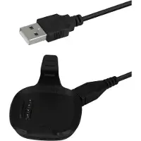 Kwmobile USB-oplaadkabel geschikt voor Garmin Forerunner 10 / 15 kabel - Laadkabel voor smartwatch - in zwart