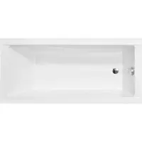 Badland MODERN SLIM ligbad 180 x 80 cm wit met styropor ombouw