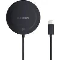 Baseus Simple Mini4 Qi2 - 15W Magnetische Draadloze Oplader - Compatibel met MagSafe - Fast Charge - Kickstand - Zwart