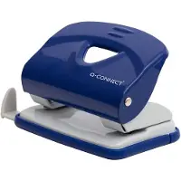 Q-CONNECT Light Duty perforator, metaal, 20 blad, blauw