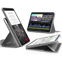 ESR for iPad Pro 11 Inch Case 2024 5th Generation (M4) Rotating Case with Removable Magnetic Cover Adjustable Portrait/Landscape Stand with Raised S