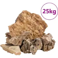 vidaXL Drakenstenen 25 kg 5-30 cm bruin
