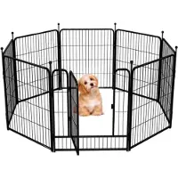 Trekker voor puppy's, model Strong M, met 8 panelen, afmetingen 80x77 cm