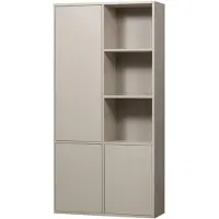 Woood Meggy Opbergkast Links - Grenen hout - Dust|Grijs - 215x108x40