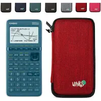 Casio Graph 25+E II incl. WYNGS Beschermhoes Rood - Grafische Rekenmachine - Basis Pakket