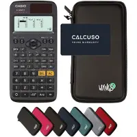 Casio fx-85GT X incl. WYNGS Beschermhoes Zwart - Wetenschappelijke Rekenmachine - Basis Pakket