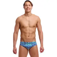 Funky Trunks Seamed Swimming Brief Blauw AUS 38 Man