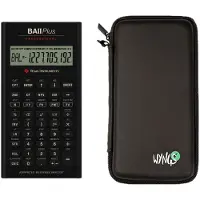 Texas Instruments TI-BA II Plus incl. WYNGS Beschermhoes Zwart - Financiële Rekenmachine - Basis Pakket
