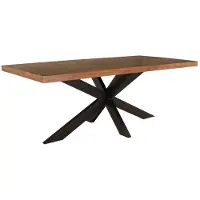 Lizzely Garden & Living Eettafel langwerpig mangohout 200cm John langwerpige tafel duurzaam mango eetkamertafel