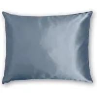 Silk Heaven Zijden Kussensloop Evening Blue - 22MM - - 80x80cm / Ritssluiting