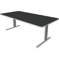 Kerkmann Büromöbelfabrik Bureau Unic comfort antraciet 200x100cm