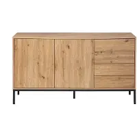 CALICOSY - Buffet met 2 deuren en 4 lades L140 cm - LENNY