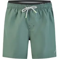 Happy Shorts Zwemshorts 'Double Waistband' kaki