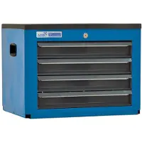 ADB Gereedschapskist BASIC, H 450 x B 600 x D 440 mm, 4 schuifladen, blauw