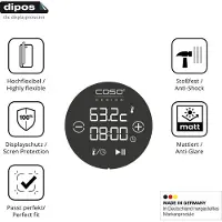 Dipos FLEX – 2x Matte Screenprotector geschikt voor Caso Sous Vide Stick 1310 | Volledige Schermbescherming | Case-Friendly