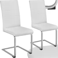 TecTake - set van 2 eetkamerstoelen Bettina wit - 402550