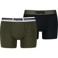 Puma Boxershorts Everyday Placed Logo - 2 pack - Forest Night - Maat M