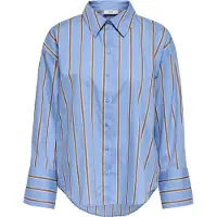 JDY Blouse 'JDYSerena' duifblauw / mosterd / wit