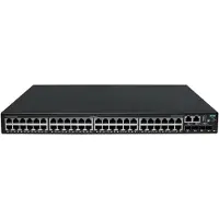 HP Networking Comware 2150 48-poorts switch, 10M/100M/1G, 4 SFP+ poorten (1G/10G) - Switch - L3 - beheerd - 48 x 10/100/1000Base-T + 4 x 1 Gigabit / 10 Gigabit SFP+ (uplink / stacking)
