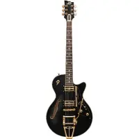 Duesenberg Starplayer TV Black Velvet semi-akoestische gitaar met koffer