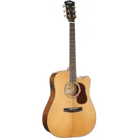 Cort GOLD DC6 Natural Gloss elektrisch-akoestische westerngitaar met softcase