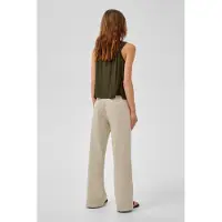 My Essential Wardrobe Dames Tops & T-shirts Mwdlas Florence Top - Khaki - Maat 40