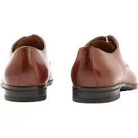 BOSS Heren Kensington Leren Oxford Schoenen (Medium Bruin)