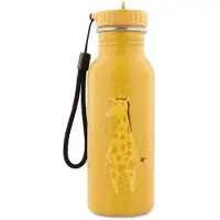 Trixie Drinkfles – Mr. Giraffe – RVS Waterfles voor kinderen – 500ml – Lekvrije Fles – Geel – Giraffe