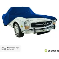 Ds Covers BOXX Autohoes Binnen – Coupe/Sedan Pasvorm – Premium Stretch Garagehoes voor Optimale Bescherming – Donkerblauw/Navy – Maat XXL –