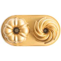 Nordic Ware Tulband Bakvorm ''Classic Bundt Duet'' - | Gold